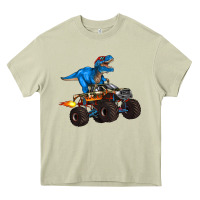 Mossy monster truck and  t rex dinosaur Heavy Core Tee - Artiststas