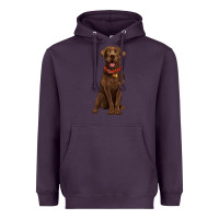 Plum chocolate lab labrador retriever Heavyweight Hoodie - Artiststas