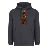 Smoke chocolate lab labrador retriever Heavyweight Hoodie - Artiststas