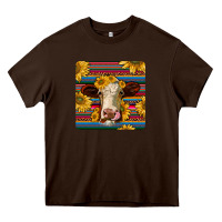 Chocolate Brown serape hereford coaster Heavy Core Tee - JahusDesignShop