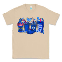 Mushroom Colon Cancer coffee cups blue ribbon Classic Tee - NancyCooperArtShop