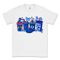 White Colon Cancer coffee cups blue ribbon Classic Tee - NancyCooperArtShop