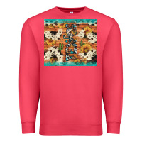 Texas Sunflower Cactus Cowhide Premium Sweatshirt | Teevron