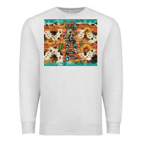 Oatmeal Heather texas sunflower cactus cowhide Premium Sweatshirt - Artiststas