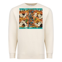 Sandshell texas sunflower cactus cowhide Premium Sweatshirt - Artiststas
