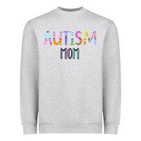 Heather Grey Titi Pretty Art Autism Mom Heavyweight Sweatshirt - CowhideDigitalArt