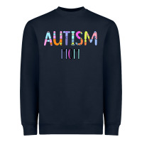 Navy Titi Pretty Art Autism Mom Heavyweight Sweatshirt - CowhideDigitalArt