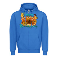 True Royal Happy Thanksgiving Pumpkin Pie Zipper Hoodie - LillyAllenDesigns