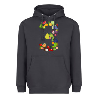 Smoke Number 3 Fruit 3rd birthday party fruit themed gift Idea Heavyweight Hoodie - minhPixels