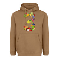 Toasted Coconut Number 3 Fruit 3rd birthday party fruit themed gift Idea Heavyweight Hoodie - minhPixels