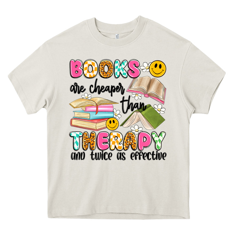 Books Are Cheaper Than Therapy And Twice As Effective Heavy Core Tee by Artiststas | Teevron