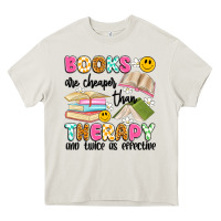 Cream books are cheaper than therapy and twice as effective Heavy Core Tee - Artiststas