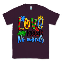 Plum love needs no words Classic Tee - Artiststas