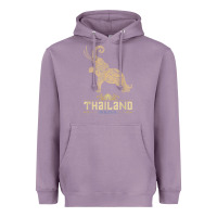 Lavender Thai Flag Vacation Bangkok Travel Thailand Heavyweight Hoodie - minhPixels