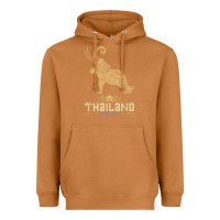 Meerkat Thai Flag Vacation Bangkok Travel Thailand Heavyweight Hoodie - minhPixels