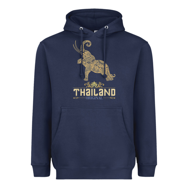 Thai Flag Vacation Bangkok Travel Thailand Heavyweight Hoodie by minhPixels | Teevron