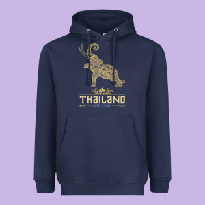 Thai Flag Vacation Bangkok Travel Thailand Heavyweight Hoodie Designed By Minhpixels