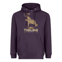 Plum Thai Flag Vacation Bangkok Travel Thailand Heavyweight Hoodie - minhPixels