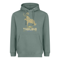 Sage Thai Flag Vacation Bangkok Travel Thailand Heavyweight Hoodie - minhPixels