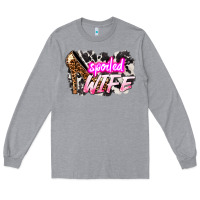 Heather Grey Spoiled wife Mother's Day Long Sleeve Tee - HowdyJamesFarm