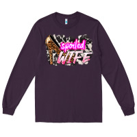 Plum Spoiled wife Mother's Day Long Sleeve Tee - HowdyJamesFarm