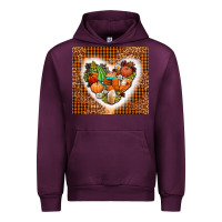 Mauve Wine western fall heart Urban Hoodie - AdoDesignShop