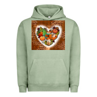 Pigment Oil Green western fall heart Urban Hoodie - AdoDesignShop