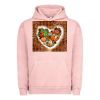Pigment Salmon western fall heart Urban Hoodie - AdoDesignShop