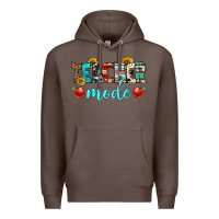 Coffee teacher mode Premium Hoodie - BundleAndBundleShop