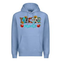Colony Blue teacher mode Premium Hoodie - BundleAndBundleShop