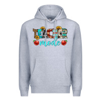 Heather Grey teacher mode Premium Hoodie - BundleAndBundleShop
