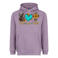 Lavender peace love faith with cros and sunflower Heavyweight Hoodie - Artiststas