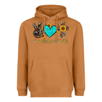 Meerkat peace love faith with cros and sunflower Heavyweight Hoodie - Artiststas