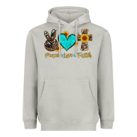 Moon Dust peace love faith with cros and sunflower Heavyweight Hoodie - Artiststas