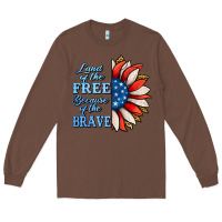 Chestnut Patriotic Sunflower Long Sleeve Tee - Jasminsmagicworld