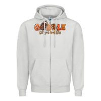 Dove Grey Gobble Gobble Til You Wobble Zipper Hoodie - LillyAllenDesigns