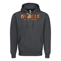 Smoke Gobble Gobble Til You Wobble Zipper Hoodie - LillyAllenDesigns