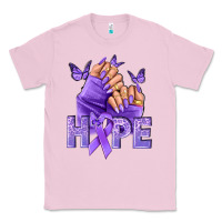 Bubblegum Pink Hope lavender ribbon all cancers Classic Tee - NancyCooperArtShop