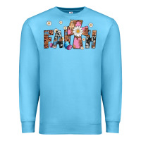 Ocean Blue faith cross Premium Sweatshirt - Artiststas