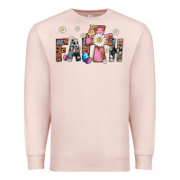 Pale Pink faith cross Premium Sweatshirt - Artiststas