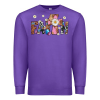 Purple faith cross Premium Sweatshirt - Artiststas