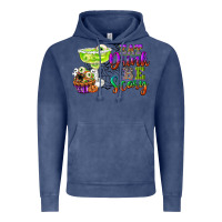Vintage Denim eat drink and be scary Vintage Hoodie - CowGirlArtShop