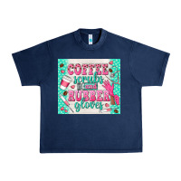 Navy coffee scrubs and rubber gloves Urban Heavy Tee - TumblerDesignByShophia