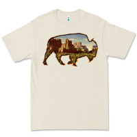 Bone Bison Silhouette Desert Landscape Premium Tee - Bettercallsaul