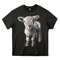 Asphalt southdown baby sheep Heavy Core Tee - LillyAllenDesigns