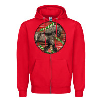 Red Belgian Horse Christmas Zipper Hoodie - LillyAllenDesigns
