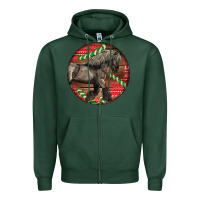 Sports Green Belgian Horse Christmas Zipper Hoodie - LillyAllenDesigns