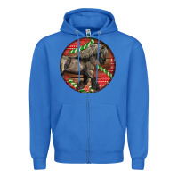 True Royal Belgian Horse Christmas Zipper Hoodie - LillyAllenDesigns