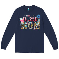 Navy Nurse mom Mother's Day Long Sleeve Tee - HowdyJamesFarm