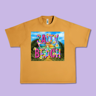 Salty Beach Urban Heavy Tee Designed By Tumblerdesignbyshophia